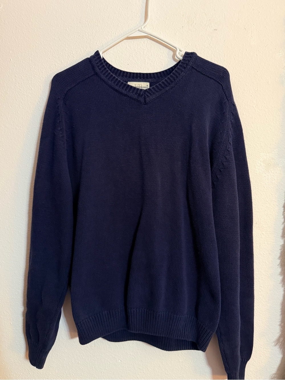 ❄️ Knightsbridge • Vintage chunky navy blue sweater • Men’s large